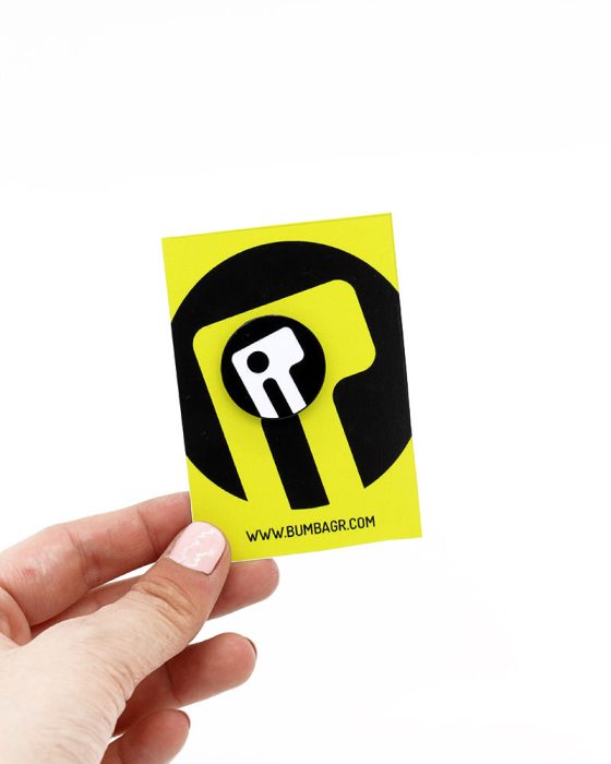 logo enamel pin