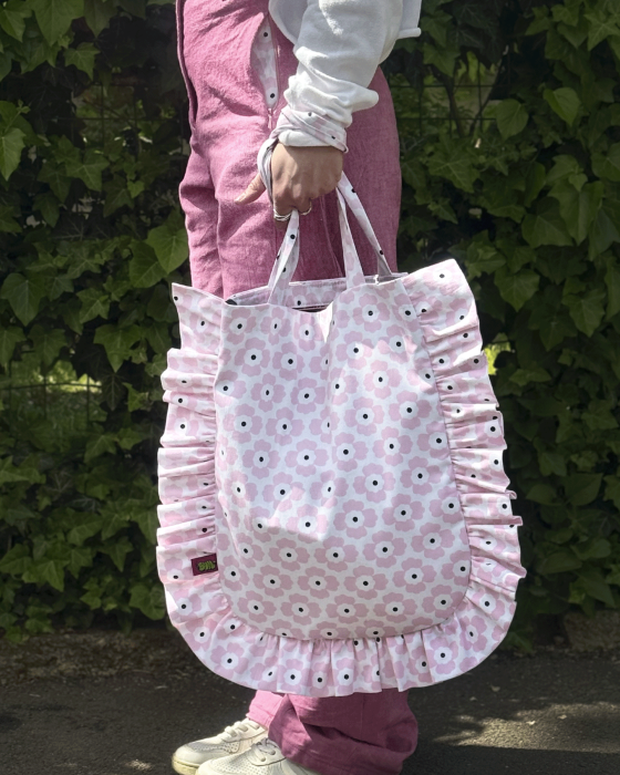 "LILY" Ruffle Tote-bag - Image 3