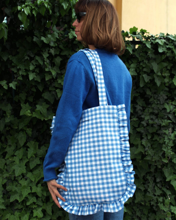 "PLAID" Ruffle Tote-bag - Image 1
