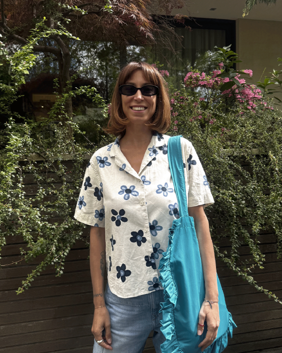 "SKY" Ruffle Tote-bag - Image 1