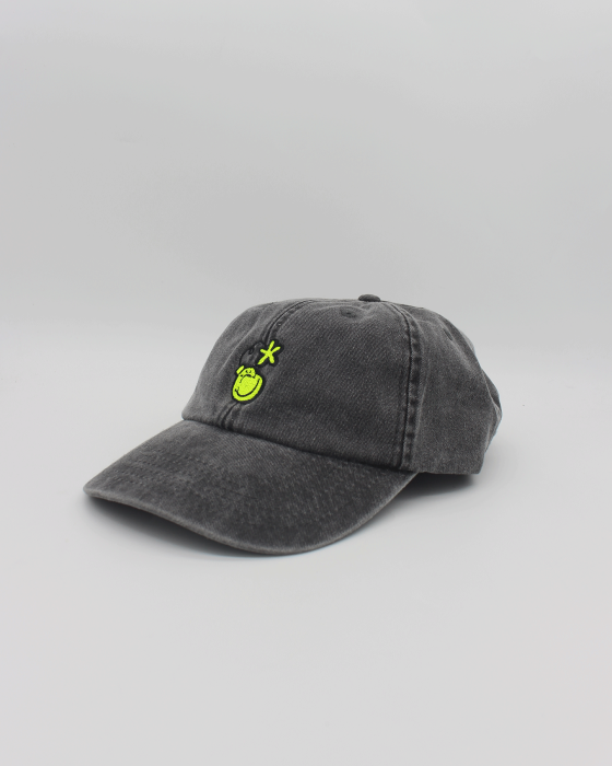 "BOMB Logo" Gray Dad Hat - Image 1