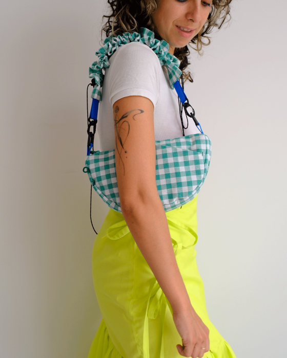 "RUFFLE GREEN" Shoulder bag - Image 3