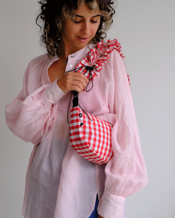 "RUFFLE RED" Shoulder bag - Image 3